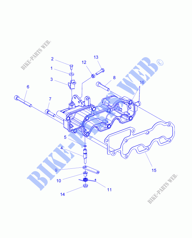 ENGINE, INLET MANIFOLD AND THROTTLE  CONTROL   R18RVAD1B1 (49RGRINLETMFLD15DSL) for Polaris 	RANGER 1000 DIESEL CREW 2018