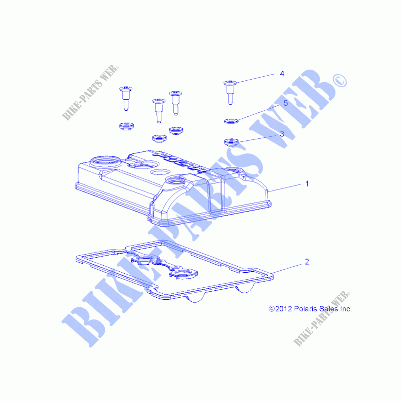 ENGINE, VALVE COVER   Z20A5A87B2/E87BP/BK/BX (49RGRVALVE13900XP) for Polaris RZR 900 50 INCH 2020