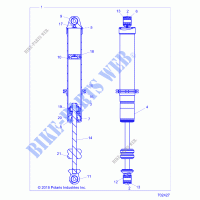 FRONT SUSPENSION SHOCK INTERNALS   Z20ASA87B2 (702427) for Polaris RZR S 900 60 INCH ALL OPTIONS 2020