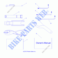 OWNERS MANUAL AND TOOL KIT   Z20ASA87B2/E87BH/BW (49RGRTOOL14RZR1000) for Polaris RZR S 900 60 INCH ALL OPTIONS 2020
