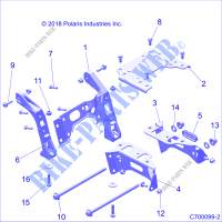 CHASSIS, MOUNTING, FRONT GEARCASE   Z20S1E99AG/AK/BG/BK (C700099 2) for Polaris RZR RS1 2020