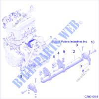 ENGINE, MOUNTING   Z20S1E99AG/AK/BG/BK (C700106 8) for Polaris RZR RS1 2020