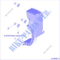 THROTTLE PEDAL   Z20S1E99AG/AK/BG/BK (C700097 3) for Polaris RZR RS1 2020