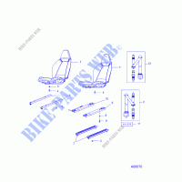 SEAT, MOUNTING AND BELTS   Z19YAV17B2/B4/N2/N4 (49RGRSEATMTG10RZR170) for Polaris RZR 170 EFI 2019
