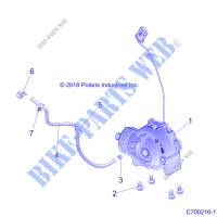 DRIVE TRAIN, FRONT GEARCASE MOUNTING   Z19VBA87A2/E87AG/AK/LG (C700216 1) for Polaris RZR 900 60 INCH ALL OPTIONS 2019