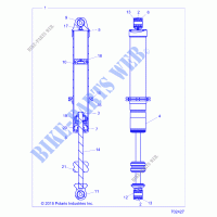 FRONT SUSPENSION SHOCK INTERNALS   Z19VBA87A2 (702427) for Polaris RZR 900 60 INCH ALL OPTIONS 2019