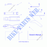 OWNERS MANUAL AND TOOL KIT   Z19VBA87A2/E87AG/AK/LG (49RGRTOOL14RZR1000) for Polaris RZR 900 60 INCH ALL OPTIONS 2019