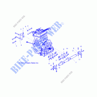 ENGINE, MOUNTING   Z19VDE99AD/BD/LD/AK/BK/AN/BN/L99AC/BC/M99AL/R99AK/BK/K99AD/AK/AN/BD/BK/BN (49RGRENGINEMTG14RZR1000) for Polaris RZR XP 1000 2019