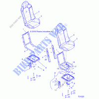 SEAT ASM. AND SLIDER   Z19VFE92AC/BC/AD/BD/AM/BM/LAG/BG (701020) for Polaris RZR TURBO 4 2019