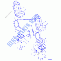 SEAT ASM. AND SLIDER   Z19VPL92AK/BK/AR/BR/AM/BM (701020) for Polaris RZR XP 4 TURBO S 2019