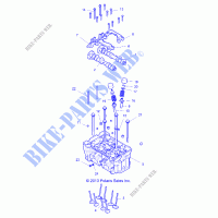 CYLINDER HEAD AND VALVES   Z19VDE99NK (49RGRVALVE14RZR1000) for Polaris RZR XP 1000 MD 2019
