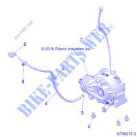 DRIVE TRAIN, FRONT GEARCASE MOUNTING   Z19VDE99NK (C700275 3) for Polaris RZR XP 1000 MD 2019