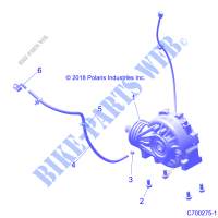 DRIVE TRAIN, FRONT GEARCASE MOUNTING   Z19VFE99NK (C700275 1) for Polaris RZR XP 4 1000 MD 2019