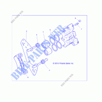 FRONT BRAKE CALIPER   Z19VFE99NK (49RGRCALIPER14RZR1000) for Polaris RZR XP 4 1000 MD 2019