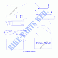 OWNERS MANUAL AND TOOL KIT   Z19VFE99NK (49RGRTOOL14RZR1000) for Polaris RZR XP 4 1000 MD 2019
