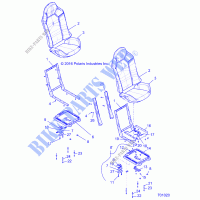SEAT ASM. AND SLIDER   Z19VFE99NK (701020) for Polaris RZR XP 4 1000 MD 2019