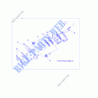 BARKE CALIPER FRONT   Z19VBE99F2/S99C2/CM (49RGRCALIPER15RZR900) for Polaris RZR 1000 60 INCH EU / TRACTOR / ZUG 2019