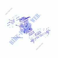 ENGINE, MOUNTING   Z19VBE99F2/S99C2/CM (49RGRENGINEMTG14RZR1000) for Polaris RZR 1000 60 INCH EU / TRACTOR / ZUG 2019