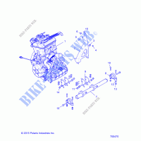 ENGINE, MOUNTING   Z18VFE92BB/BM/BS/BU/LBK (700470) for Polaris RZR XP4 TURBO 2018