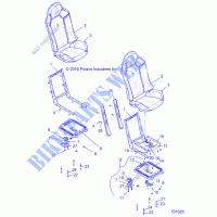 SEAT ASM. AND SLIDER   Z18VFE99AK/AJ/AW/BK/BJ/BW/LW/K99AK/BK/M99AL (701020) for Polaris RZR XP 4 1000 2018