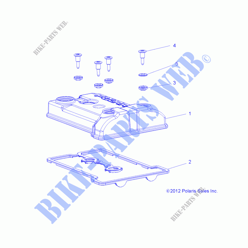 ENGINE, VALVE COVER   Z18VAA87B2/E87BM/BW (49RGRVALVE13900XP) for Polaris RZR 900 50 INCH  2018