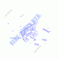REAR BUMPER   Z18VFE99NK (49RGRBUMPERRR14RZR1000) for Polaris RZR XP 4 1000 MD 2018