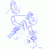 SEAT ASM. AND SLIDER   Z18VFE99NK (701020) for Polaris RZR XP 4 1000 MD 2018