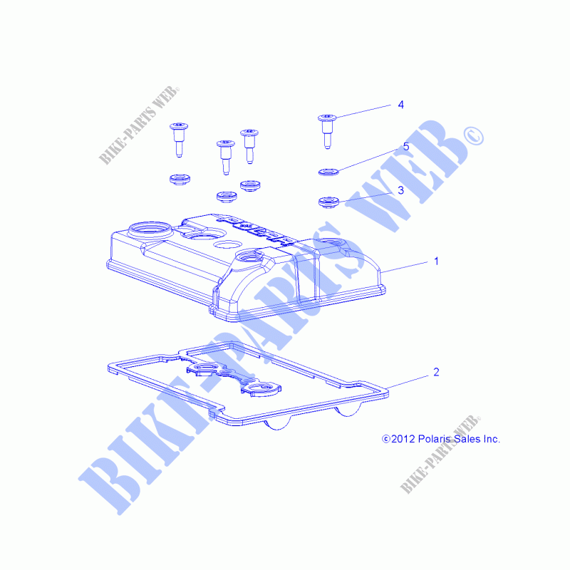 ENGINE, VALVE COVER   Z18VAS87CM (49RGRVALVE13900XP) for Polaris 	RZR 900 50 INCH EU/TRACTOR 2018