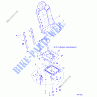 SEAT ASM. AND SLIDER   Z17VCE87AB/AK/AM (701153) for Polaris RZR 4 900 2017      