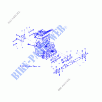 ENGINE, MOUNTING   Z17VFE99AM/AW/LW/AP/M99AB (49RGRENGINEMTG14RZR1000) for Polaris RZR XP 4 1000 2017      