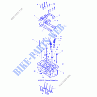 CYLINDER HEAD AND VALVES   Z17VFE99NM (49RGRVALVE14RZR1000) for Polaris RZR XP 4 1000 MD 2017      