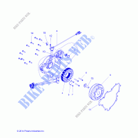 ENGINE, STATOR AND FLYWHEEL   Z16VFE99AF/AS/AM/M99AM (49RGRSTATOR1510004) for Polaris RZR XP 4 1000 2016      