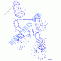 SEAT ASM. AND SLIDER   Z16VFE99AF/AS/AM/M99AM (701020) for Polaris RZR XP 4 1000 2016      