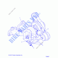 ENGINE, TURBO CHARGER   Z16VDE92AE/AH/AV/AS/AW/N8 (700607) for Polaris RZR XP TURBO 2016      
