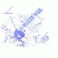 ENGINE MOUNTING   A04BA25CA/CB (4986208620A07) for Polaris A04BA25CA TRAIL BLAZER 2004