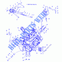 ENGINE MOUNTING   A04CH68AC/AF/AH/AJ/AT/AV (4986128612A13) for Polaris SPORTSMAN 700 2004