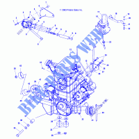 ENGINE MOUNTING   A04CH68AK/AL/AN/AO (4987438743A13) for Polaris SPORTSMAN 700 2004