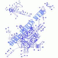 ENGINE MOUNTING   A03CH68AA/AC/AF/AH/AL (4975557555A13) for Polaris SPORTSMAN 2003