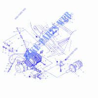 ENGINE MOUNTING   A03BA25CA/CB (4975037503A07) for Polaris TRAIL BLAZER 250 2003