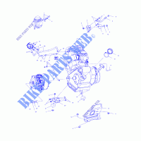 ENGINE MOUNTING   A02CD32AA/AB/AC/FB (4970147014B03) for Polaris MAGNUM 325 4X4 FREEDOM 2002