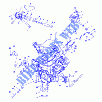 ENGINE MOUNTING   A02CH68AA/AB/AC/CA/CB (4966346634A13) for Polaris SPORTSMAN 700 2002