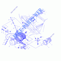 ENGINE MOUNTING   A02BA25CA/CB/CD (4969896989A07) for Polaris TRAIL BLAZER 2002