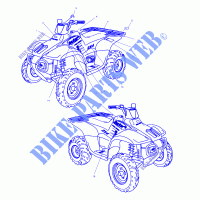 DECALS   A02CA32AA/AB (4969816981A05) for Polaris TRAIL BOSS 2002