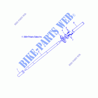 REAR WHEEL AXLE   A01EA09CA (4995259525B13) for Polaris SCRAMBLER 90  2001