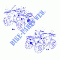 DECALS   A01CH42AA (4964436443A008) for Polaris SPORTSMAN 400 2001