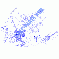 ENGINE MOUNTING   A01BA25CA (4963666366A007) for Polaris TRAIL BLAZER 2001