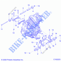 ENGINE, MOUNTING   A21SEE50A1/A5/CA1/CA5 (C102223) for Polaris SPORTSMAN 450 HO EPS 2021