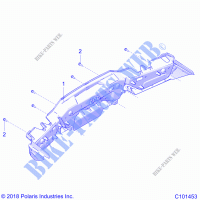 BODY, REAR BUMPER   A21SXD95A9/CA9 (C101453) for Polaris SPORTSMAN XP 1000 HUNTER EDITION 2021