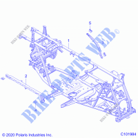 CHASSIS, MAIN FRAME   A21SXD95A9/CA9 (C101984) for Polaris SPORTSMAN XP 1000 HUNTER EDITION 2021