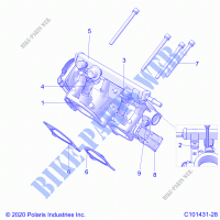 ENGINE, THROTTLE BODY   A21SXD95A9/CA9 (C101431 28) for Polaris SPORTSMAN XP 1000 HUNTER EDITION 2021